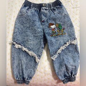 Vintage snoopy Peanut Jeans 18 months